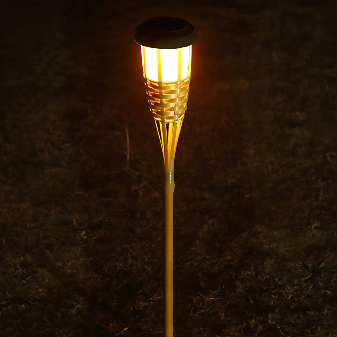BAMAYA - Lampe Jardin Solaire Bambou