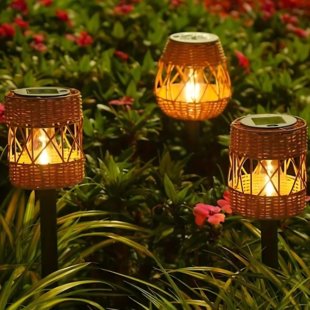 PYANA - Piquet Solaire Style Rotin, Solaire