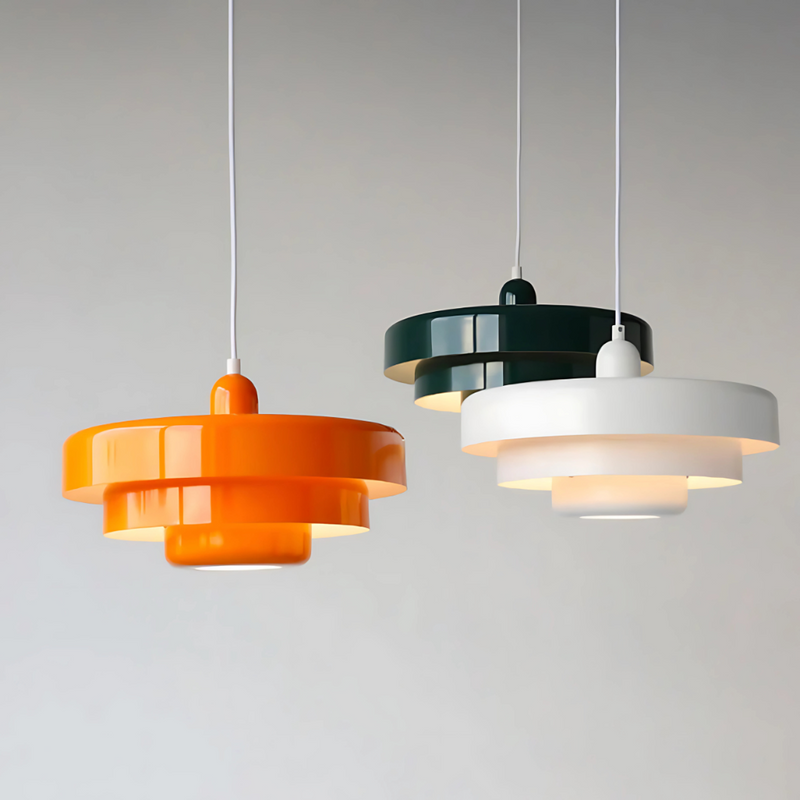 ZORA -  Suspension Moderne, Orange/Blanc/Vert