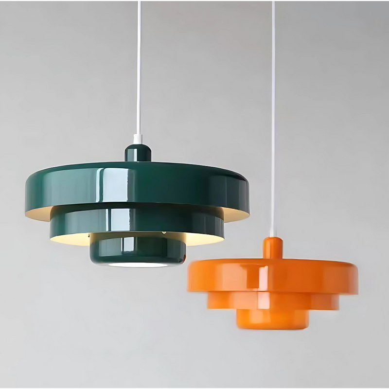 ZORA -  Suspension Moderne, Orange/Blanc/Vert