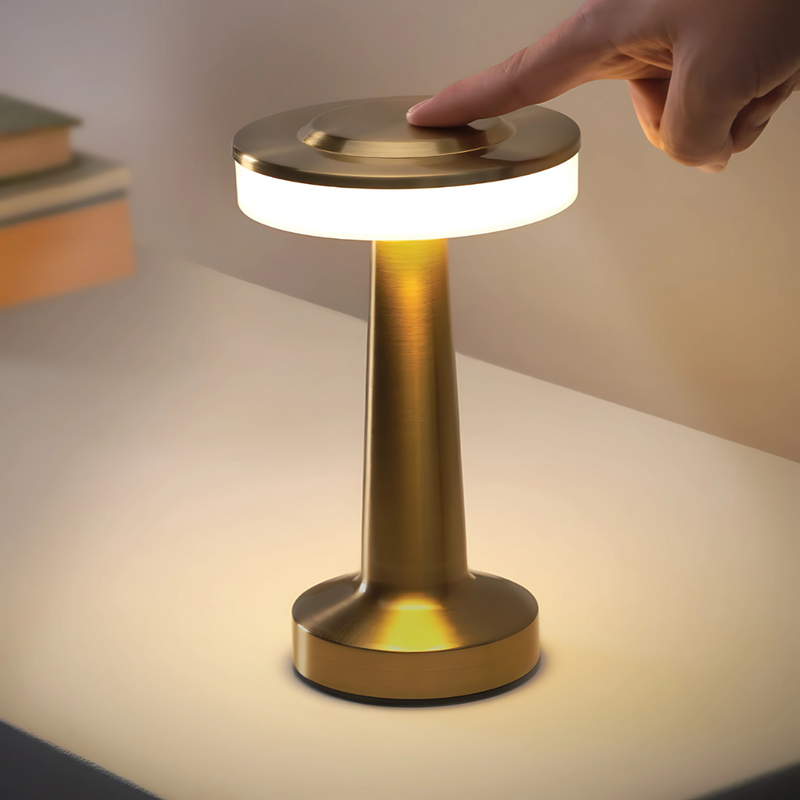 LUNO - Lampe LED sans fil, Doré/Argenté/Cuivré