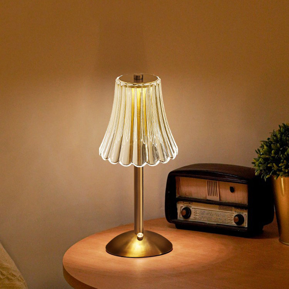 NOLA - Lampe de table en cristal doré