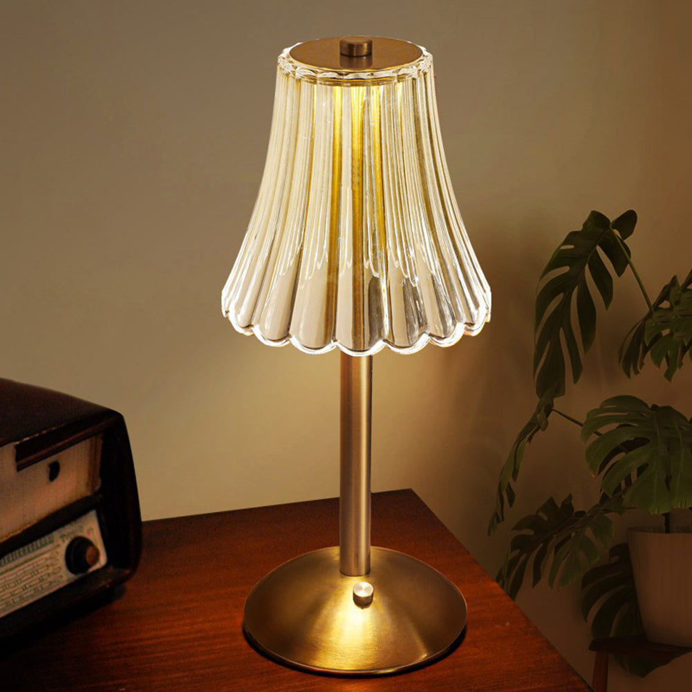 NOLA - Lampe de table en cristal doré