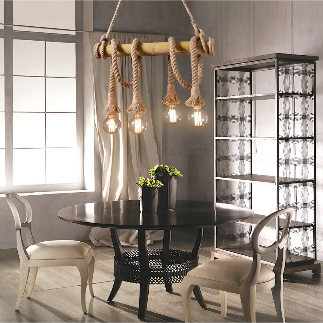SAYA - Suspension Naturel Bambou, Marron