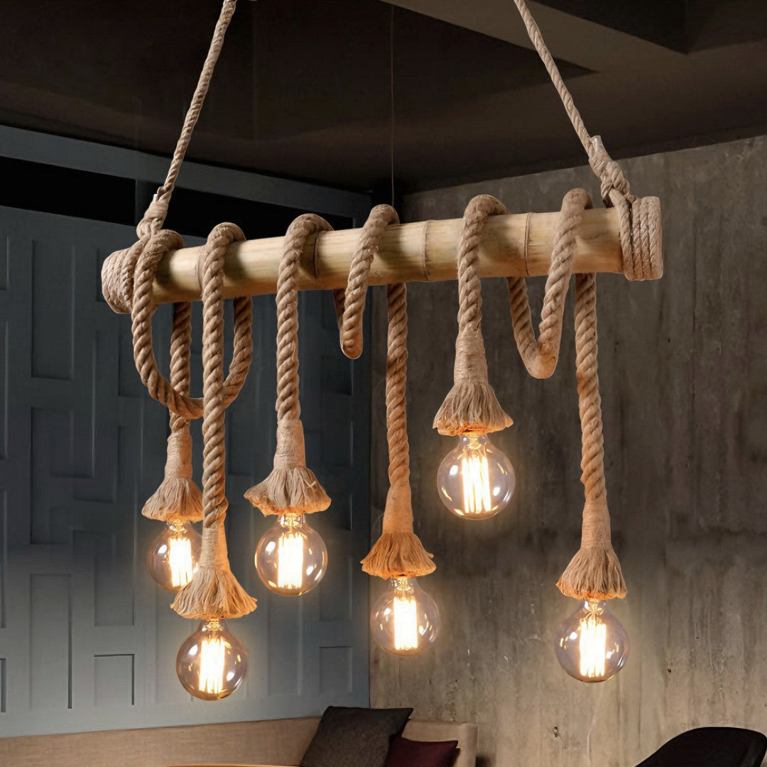 SAYA - Suspension Naturel Bambou, Marron