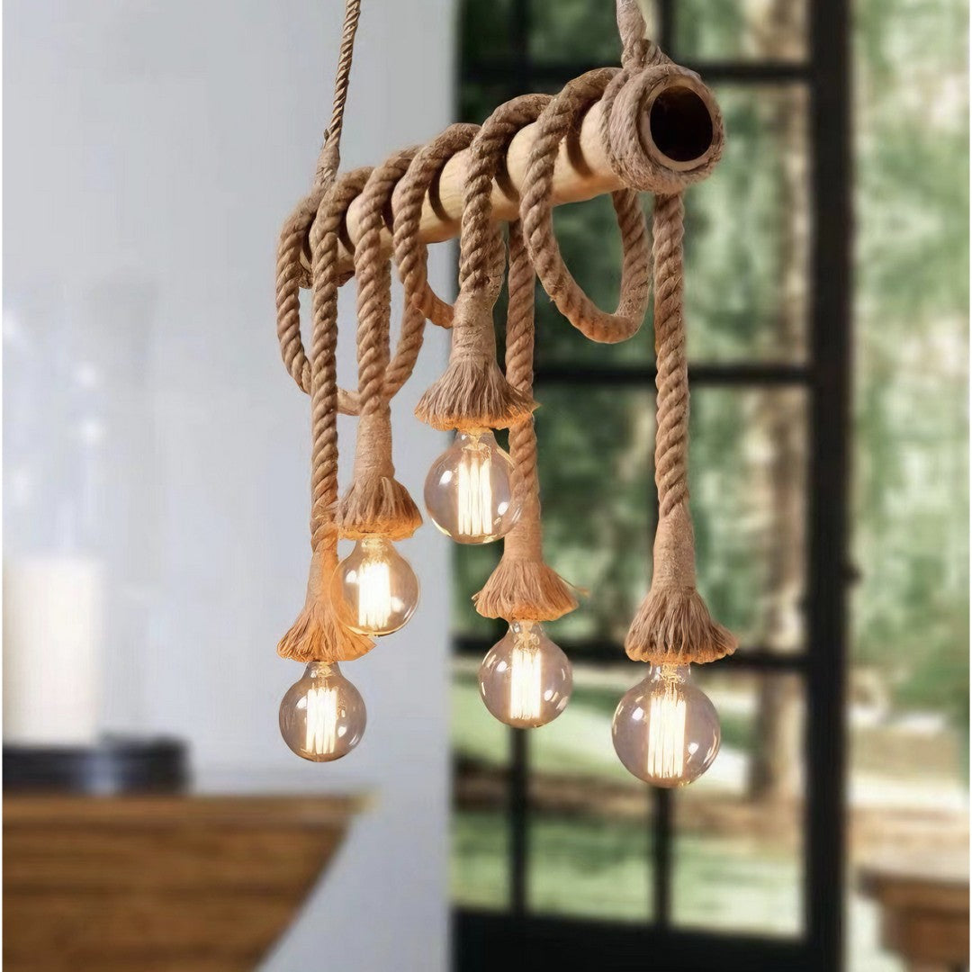 SAYA - Suspension Naturel Bambou, Marron