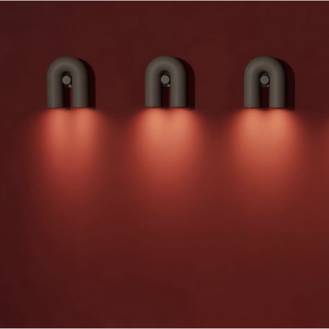 UMA - Applique Murale Intérieur moderne, Noir/Rouge/Bleu