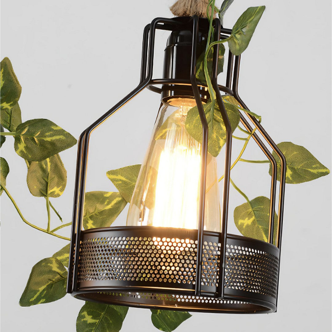 VERDÉ - Lustre Suspension Moderne Bois
