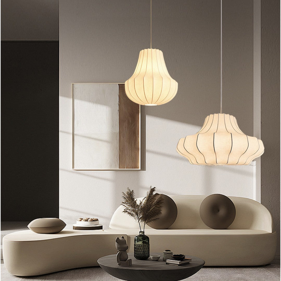 AYA - Lustre Suspension Wabi Sabi, Soie Blanc