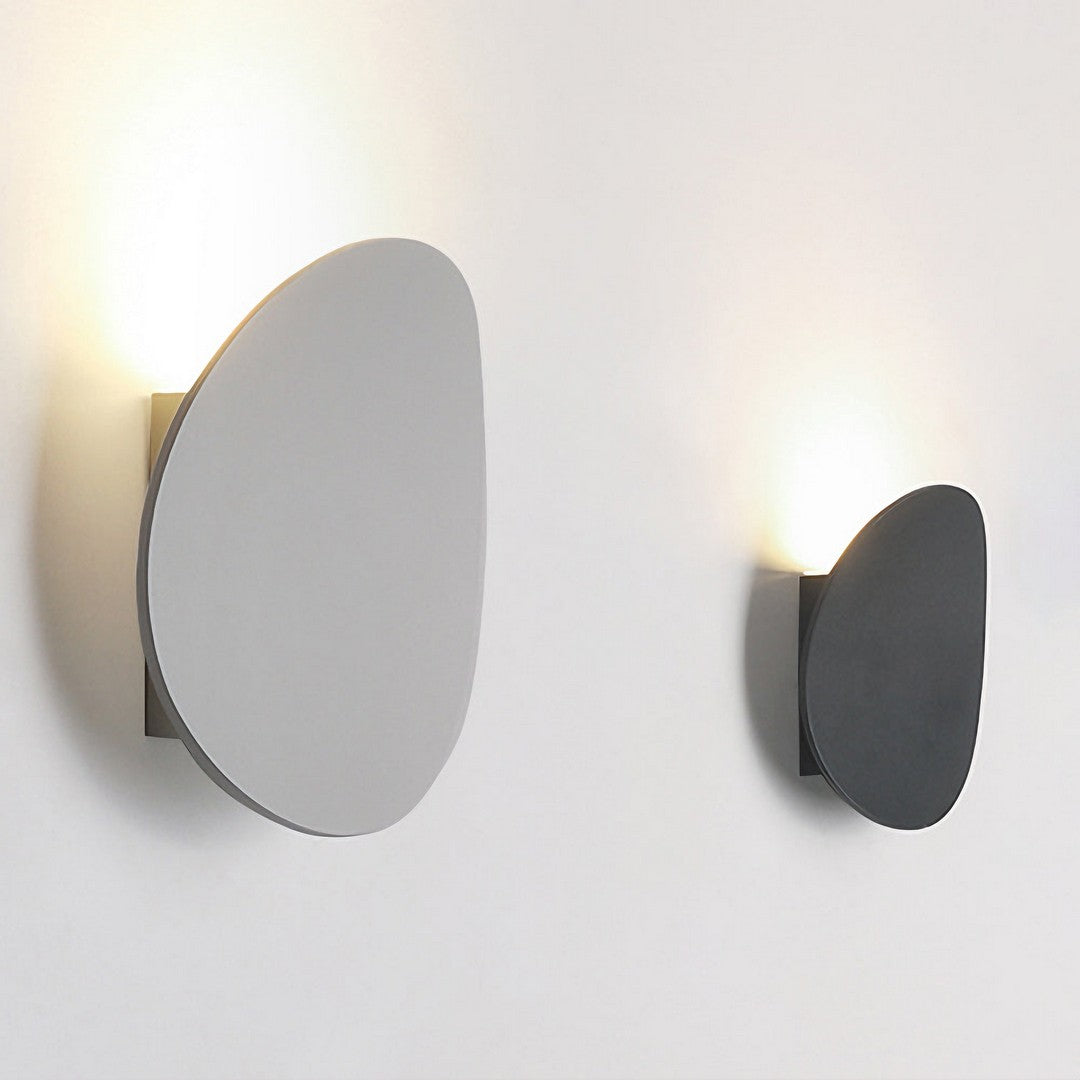 LÉO - Applique Murale Extérieur Moderne, Noir/Gris