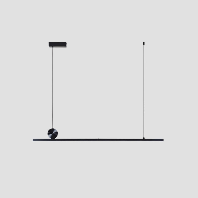 Luminaire Suspension LED Linéaire Moderne, Noir/Doré