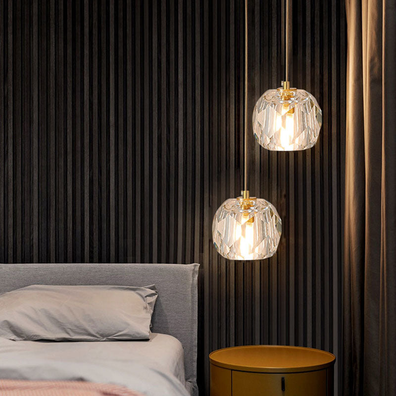 CRISTA - Luminaire Suspendu Moderne, Doré