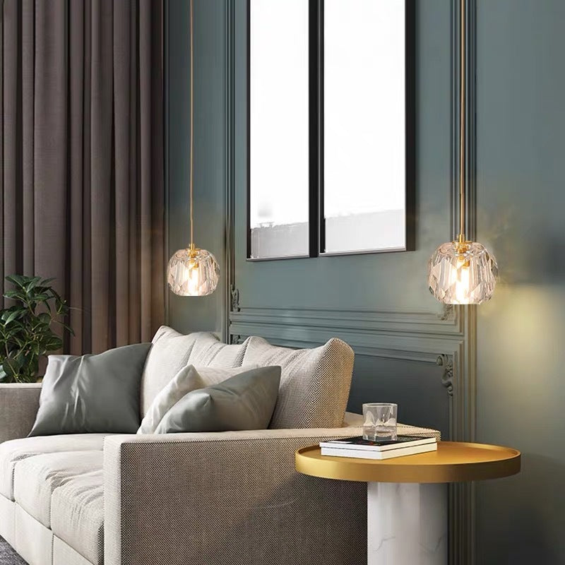 CRISTA - Luminaire Suspendu Moderne, Doré