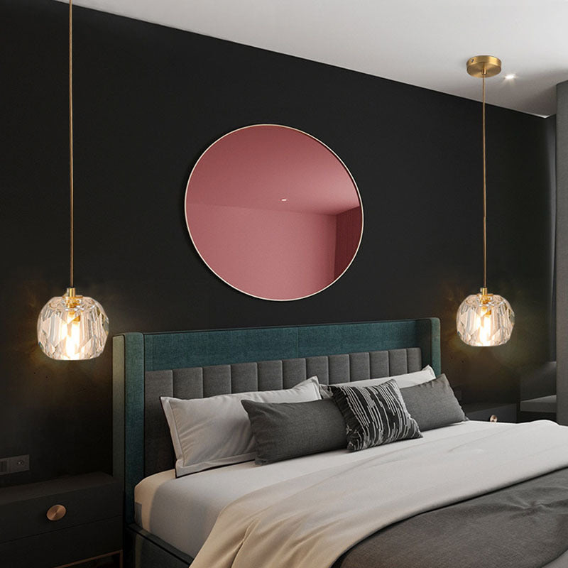 CRISTA - Luminaire Suspendu Moderne, Doré