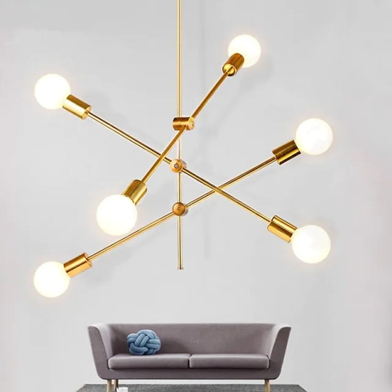 DITA - Lustre Suspendu Linéaire Moderne, Doré