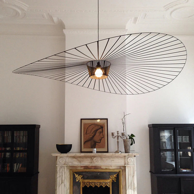 VERTIGO - Luminaire Suspension Moderne, Noir/Blanc/Doré/Marron