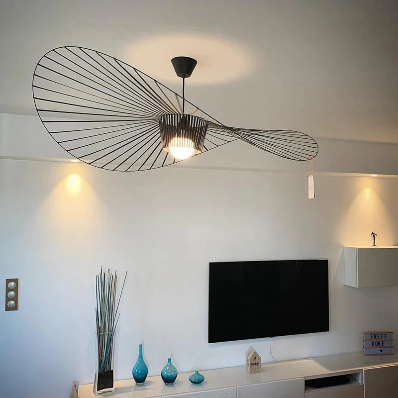 VERTIGO - Luminaire Suspension Moderne, Noir/Blanc/Doré/Marron