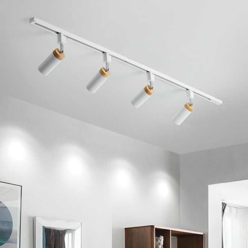 PIKA - Plafonnier Moderne Spot LED, Noir/Blanc, Métal.