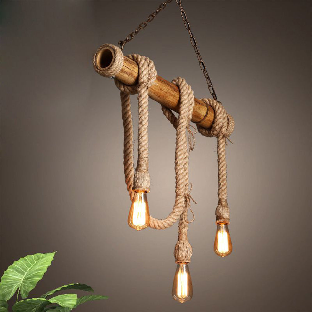 SAYA - Suspension Naturel Bambou, Marron