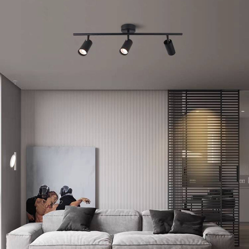 UMO - Plafonnier (Spot) LED Moderne, Noir/Blanc/Doré