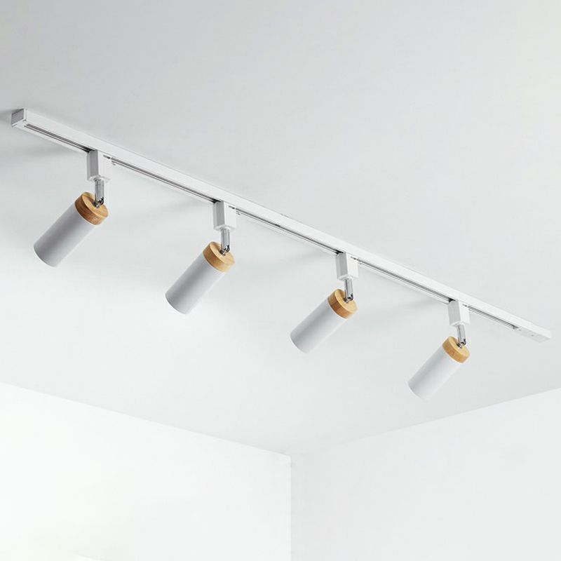 PIKA - Plafonnier Moderne Spot LED, Noir/Blanc, Métal.