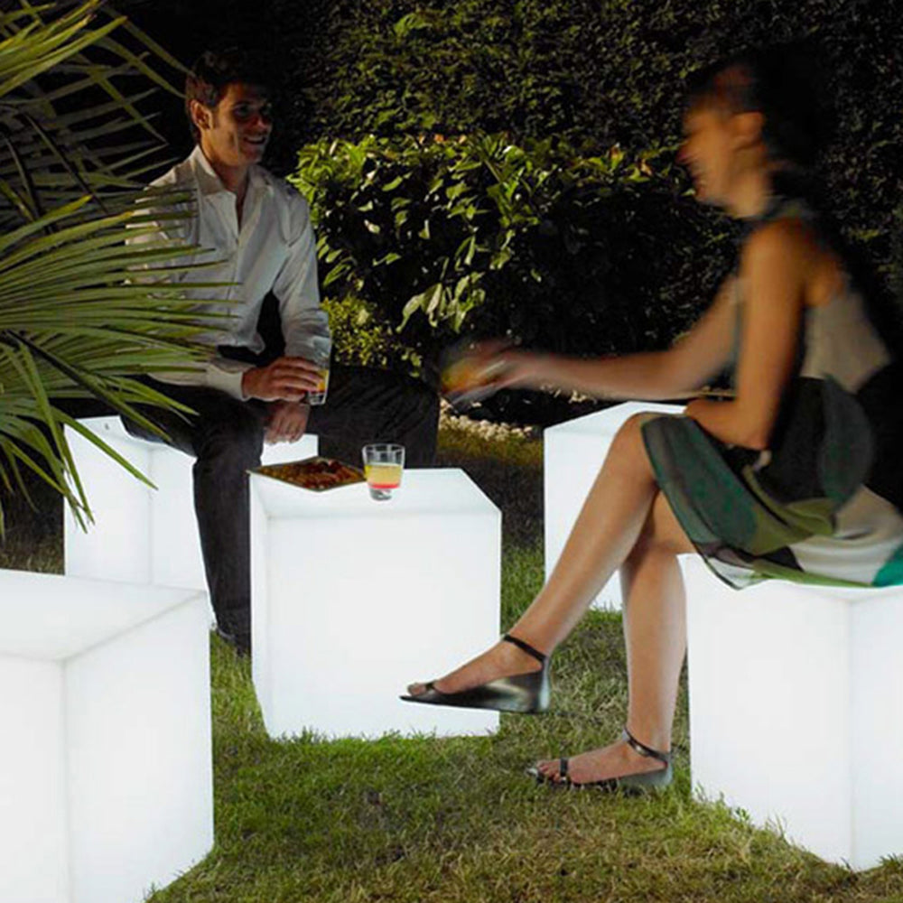 CUBI - Lampe Extérieure Cube Moderne, Blanc