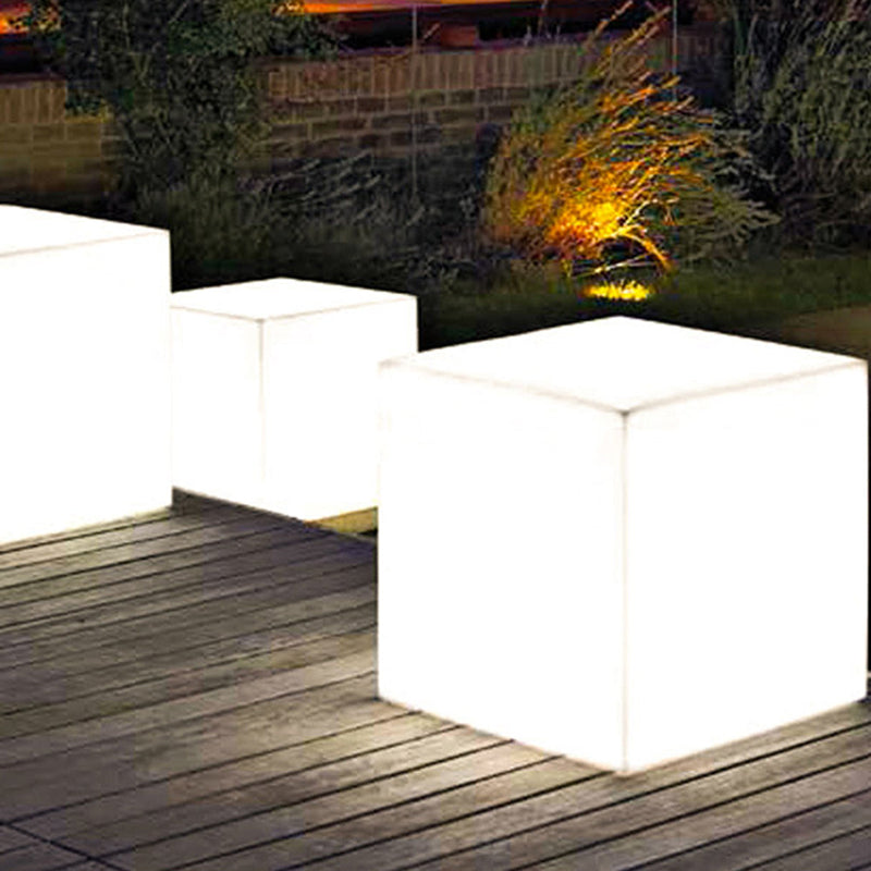 Lampe Extérieure Cube Moderne, Blanc