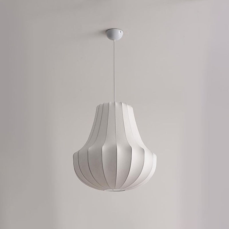 Lustre Suspension Wabi Sabi, Soie Blanc