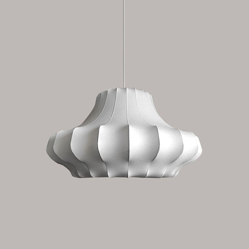 Lustre Suspension Wabi Sabi, Soie Blanc