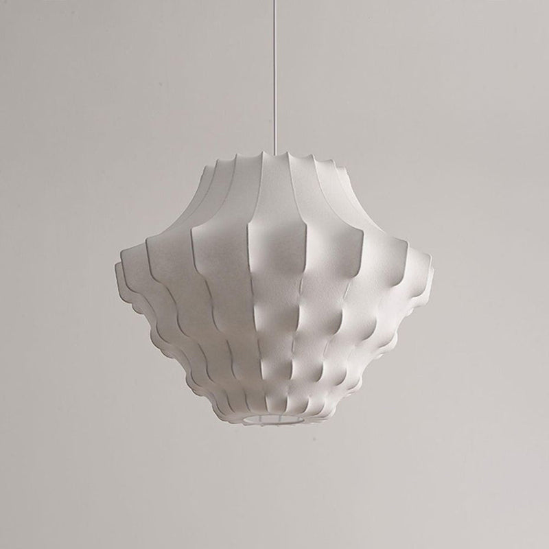 Lustre Suspension Wabi Sabi, Soie Blanc